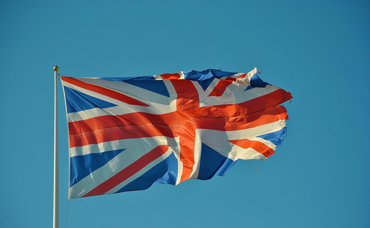 イギリス国旗の写真